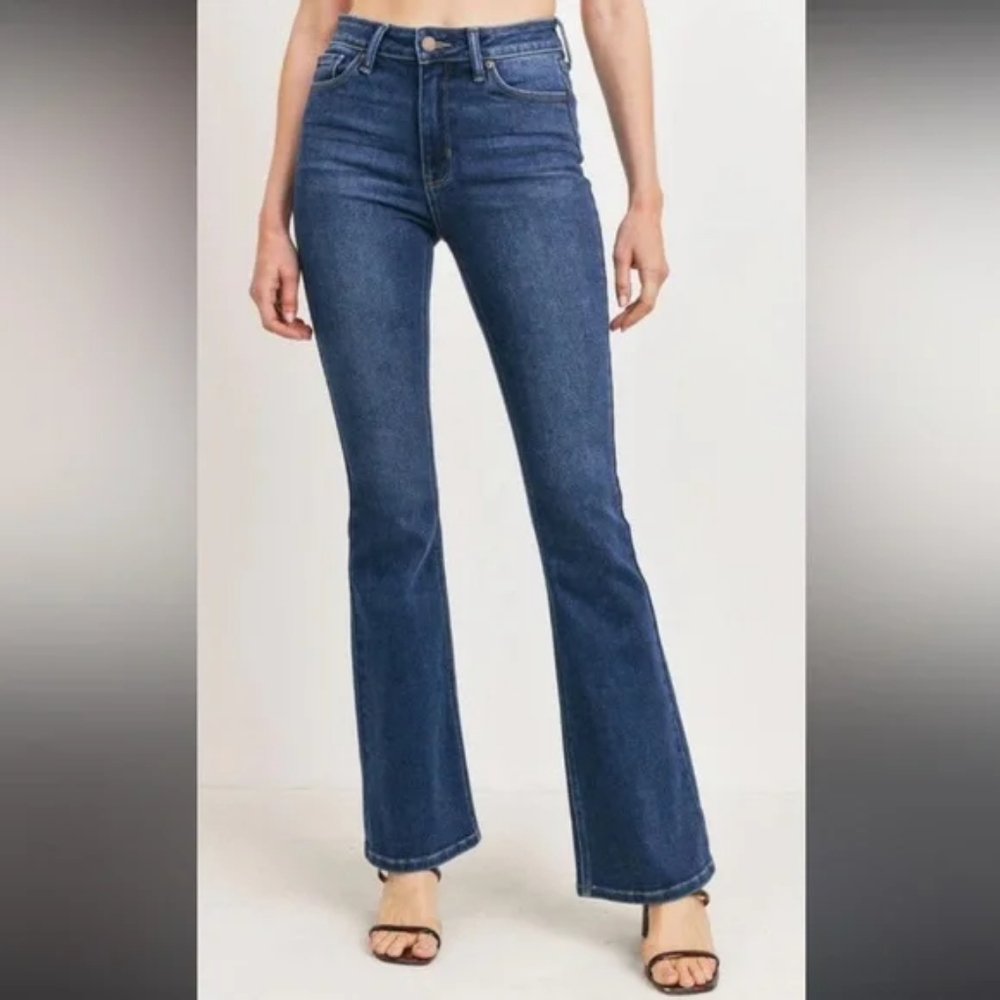 Le Jean Remy Flare Classic Blue Flared Women Jeans Size 25